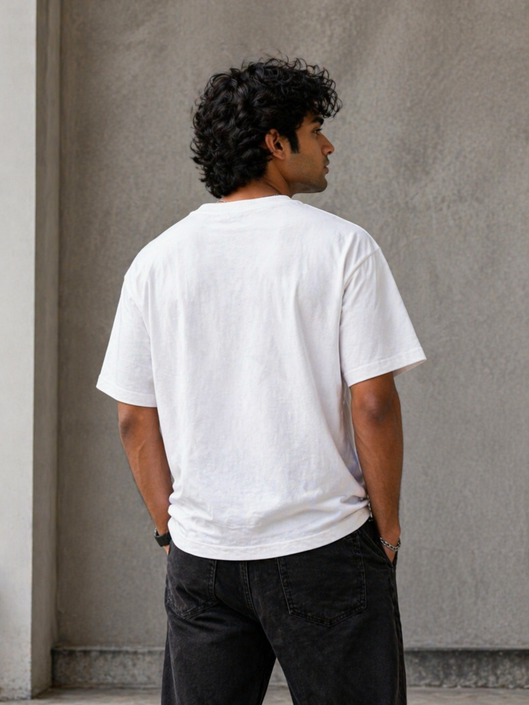 Icon Star Oversized Tee – White
