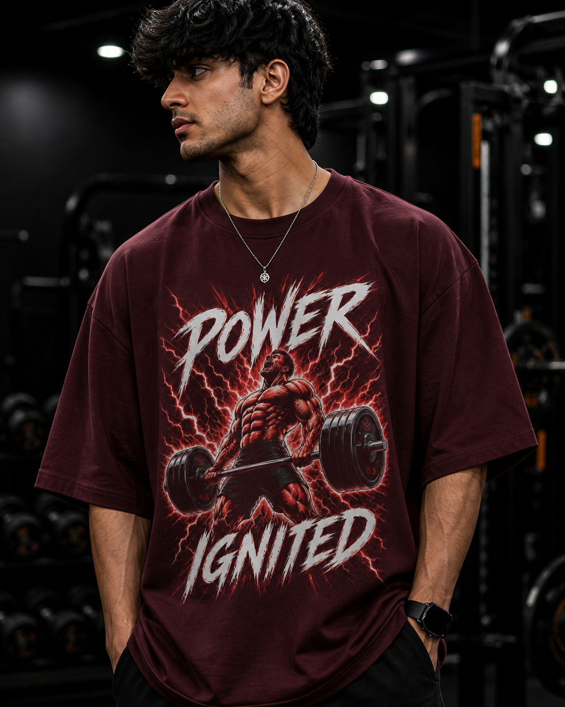 Power Ignited Oversized Tee