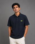 Deep Navy Drip Polo