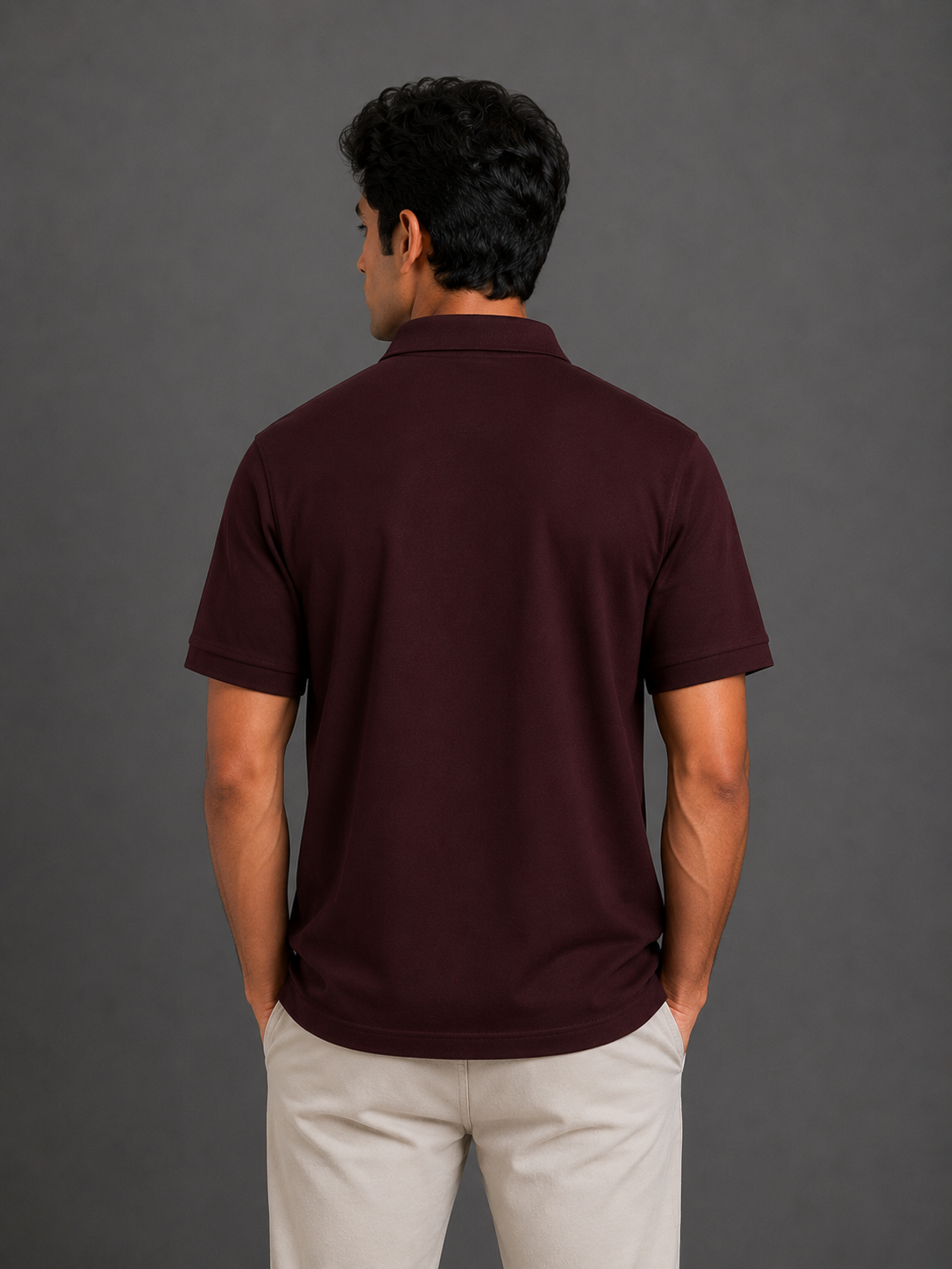 Crimson Drip Polo