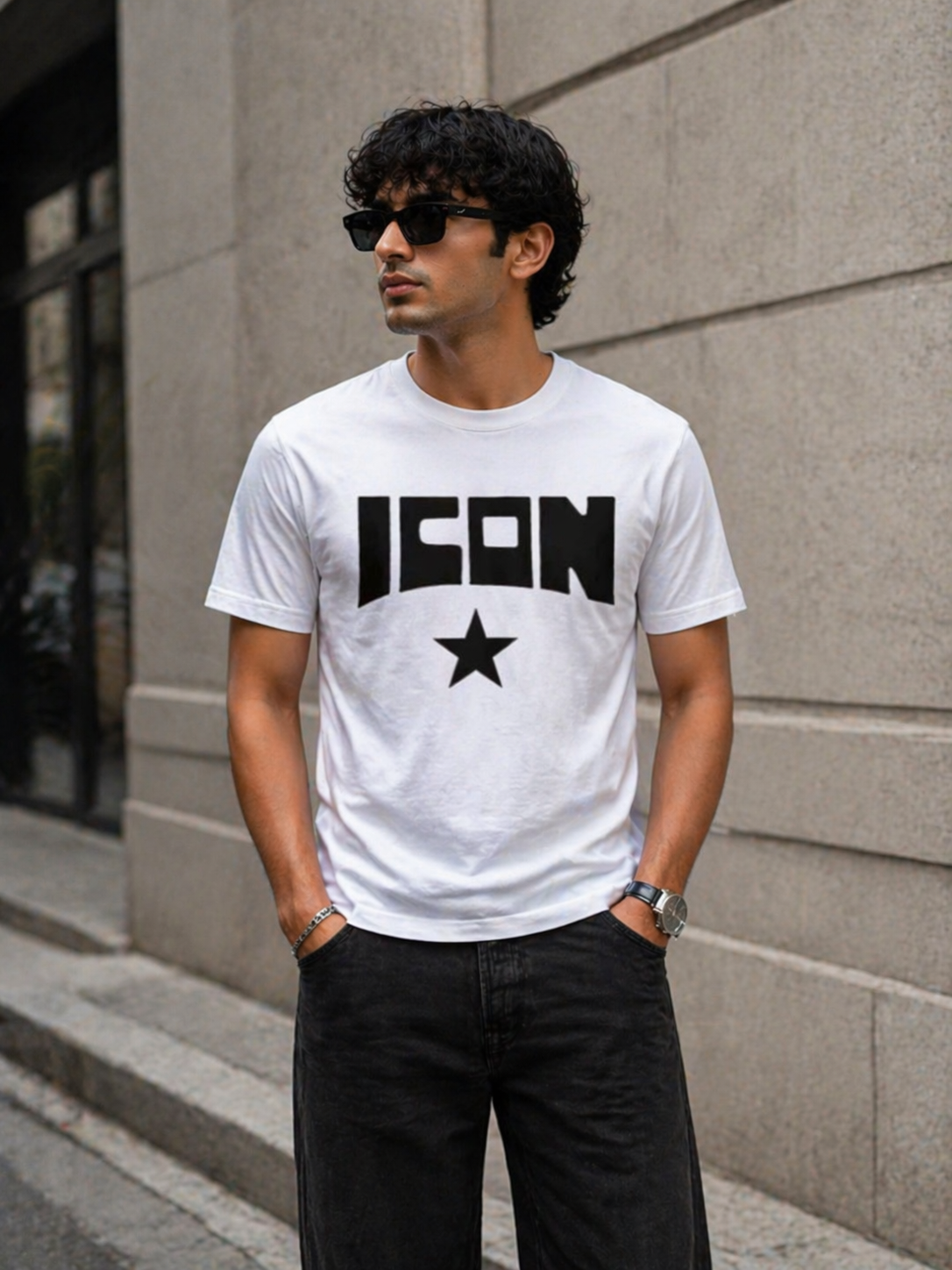 Icon Star Classic Tee – White