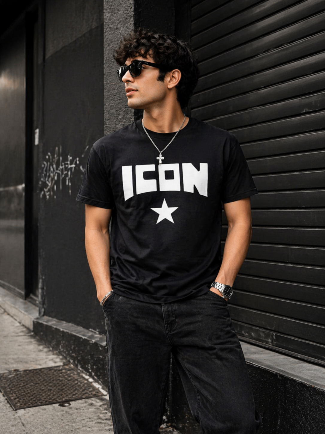 Icon Star Classic Tee – Black