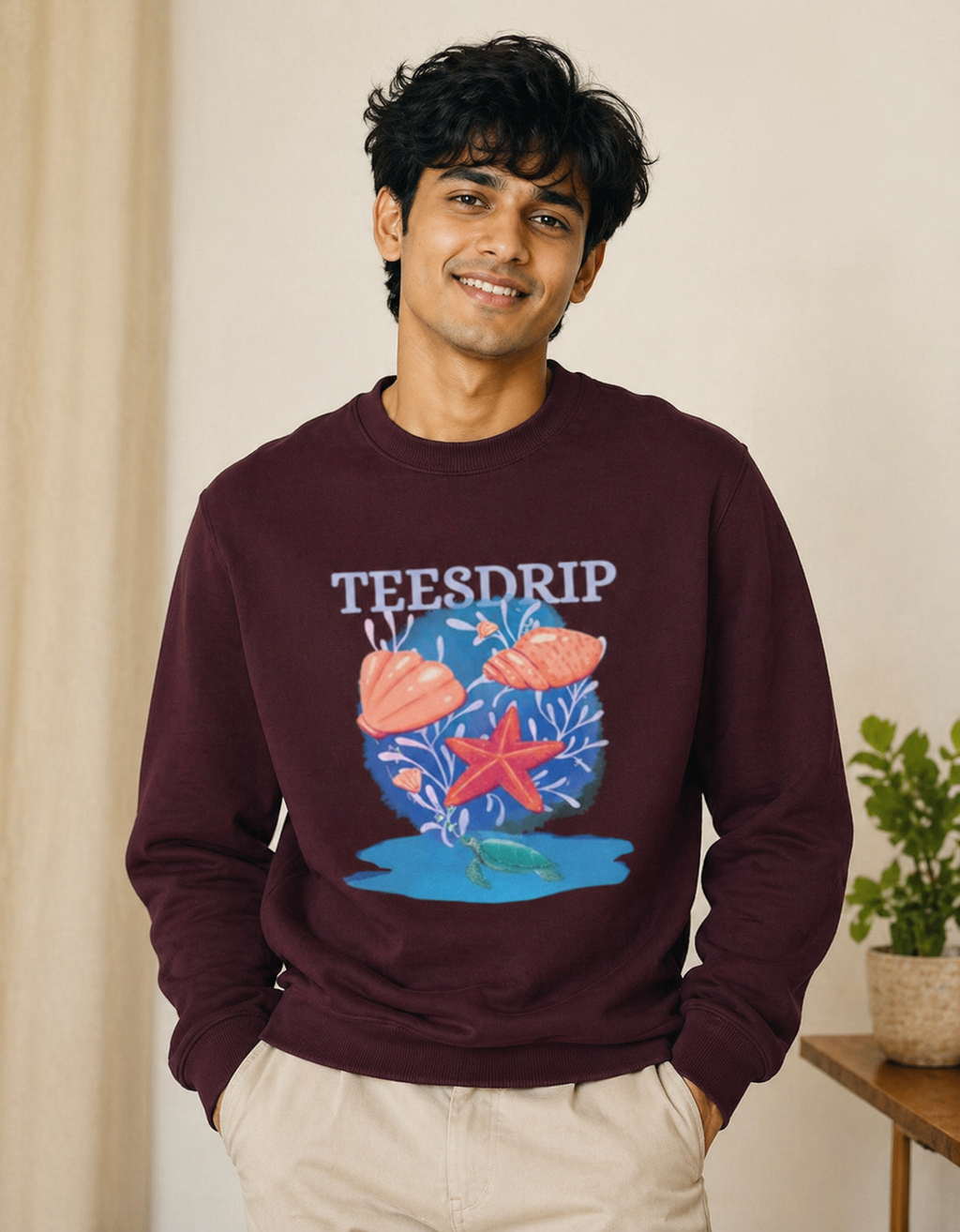 Aqua Drip Sweatshirt